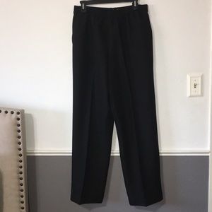 Alfred Dunner Black Elastic Pants